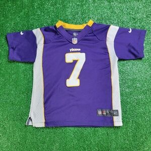 Nike NFL Christian Ponder #7 Vikings Football Jersey Boy's Size Large Purple